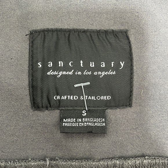 Sanctuary Los Angeles Charcoal Gray Lightweight Jacket with Pockets Button Up S - Picture 11 of 13